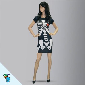 Vestido Halloween Calavera